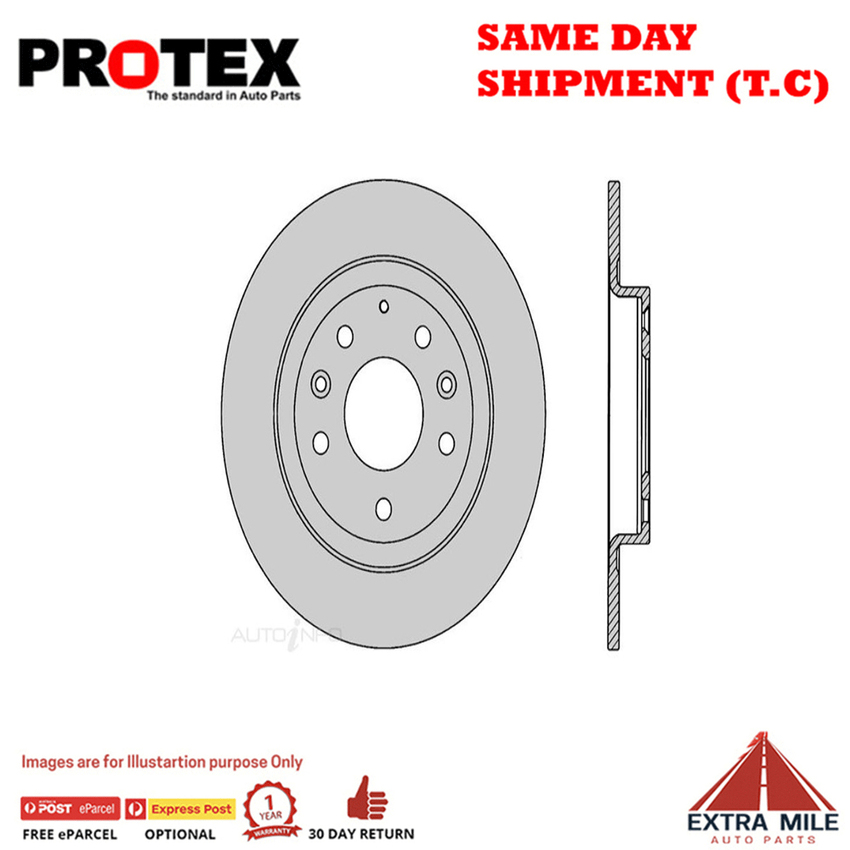 Protex Disc Rotor Pair For MAZDA CX-3 DK/GSX DK/XD DK 2.0L/1.5L
