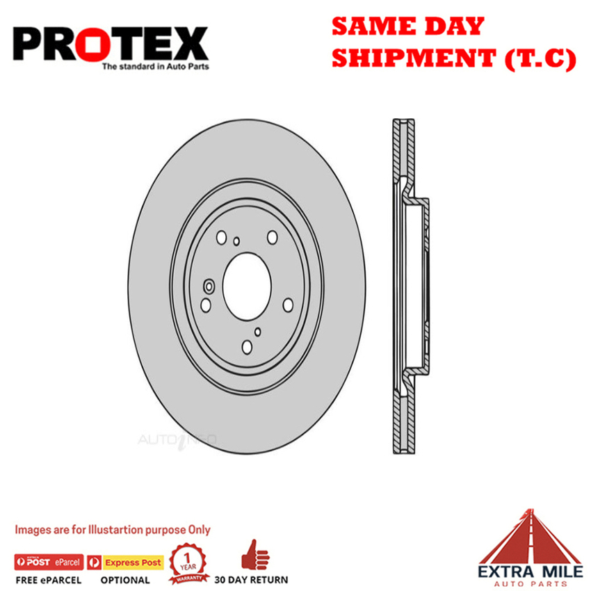 Protex Disc Rotor Pair For HONDA CRV RW/CRV Vi RW 1.5L/2.0L
