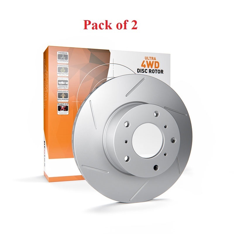 2x Protex Ultra 4WD Disc Rotors Right For FORD COURIER/RAIDER/B2600 BRAVO 2.6L