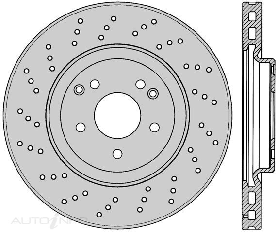 Ultra Perf. Front Rotor Pair For MERCEDES BENZ C180/C200/C320/SLK350/SLK300