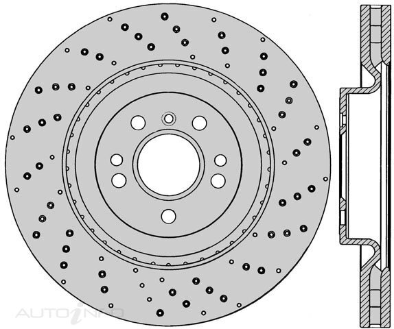 Ultra Perf. Front Rotor Pair For MERCEDES BENZ GLE250d/GLE350d/ML250/ML350