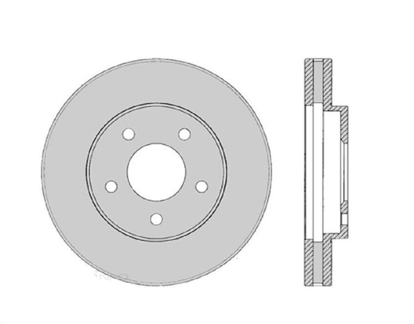 Pair PROTEX Ultra Select Rotors Front For Chevrolet Camaro Z28 G4 5.7L 1993-1999