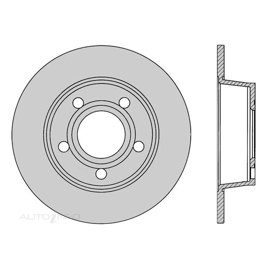 Pair PROTEX Ultra Select Rotors Rear For Audi A6 Biturbo/V6 Quattro CS