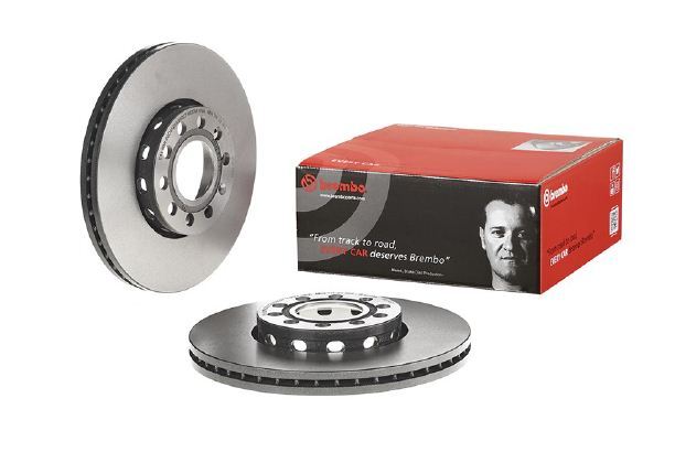 2xBrembo Brake Disc Rotor Front For Audi 100 C4 Avant (4A5) 2.8L 2771cc