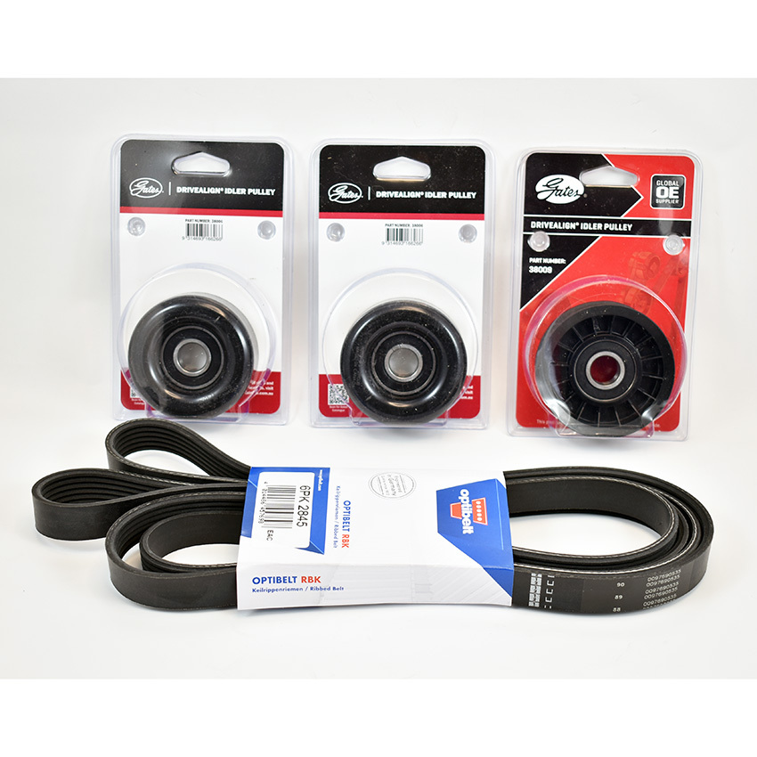 Drive Belt &Idler Pulleys For Holden Commodore VY V6 3.8L Supercharged 2002-2004