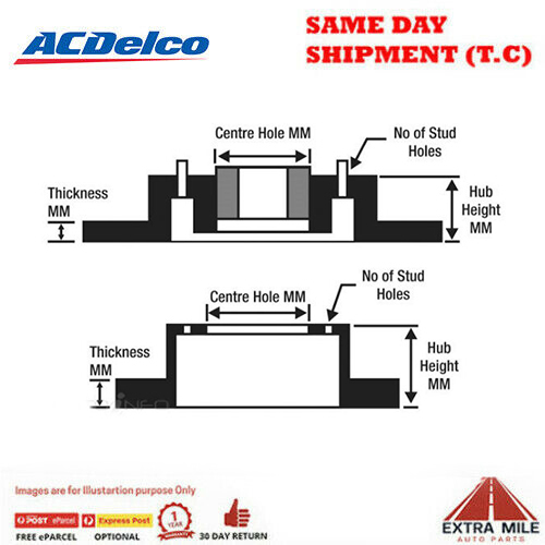 "Pair Vented Rotor Front For Mitsubishi Pajero NF,NG,GL ,NH"
