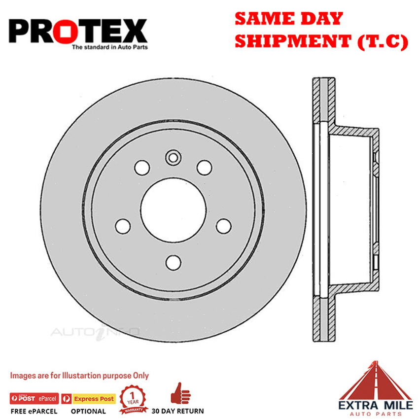 2X PROTEX Disc Brake Rotors - Rear For FORD FALCON XE 4D Wgn RWD..