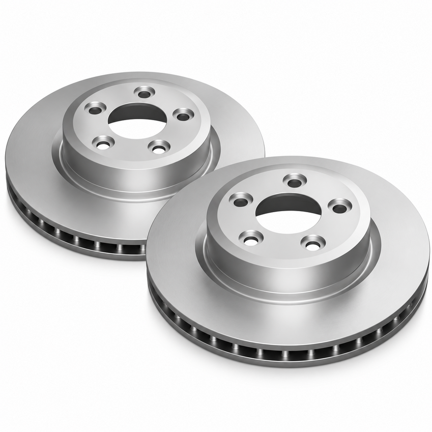 2X PROTEX Disc Brake Rotors - Front For FORD TERRITORY SX 4D SUV AWD.