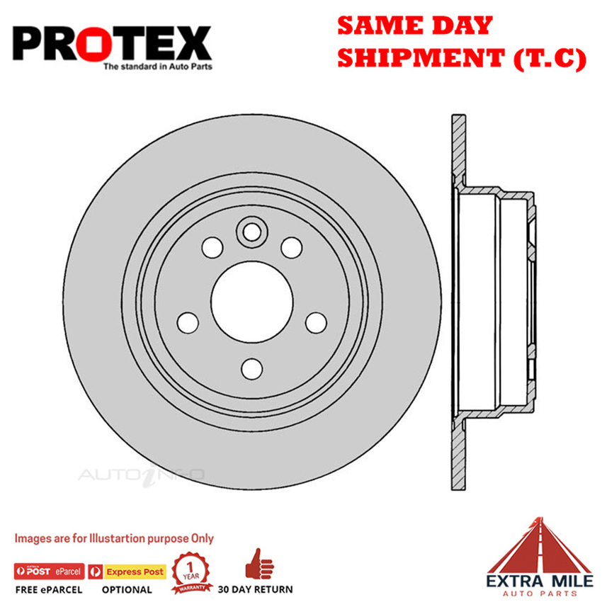 2X PROTEX Disc Brake Rotors - Rear For MG ZT 180 . 4D Wgn FWD.