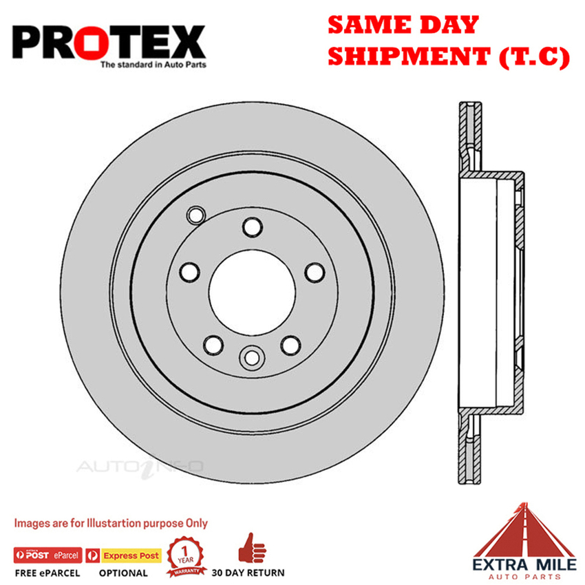 2X PROTEX Disc Brake Rotors RR For LAND ROVER DISCOVERY 4 SERIES 4 4D SUV 4WD