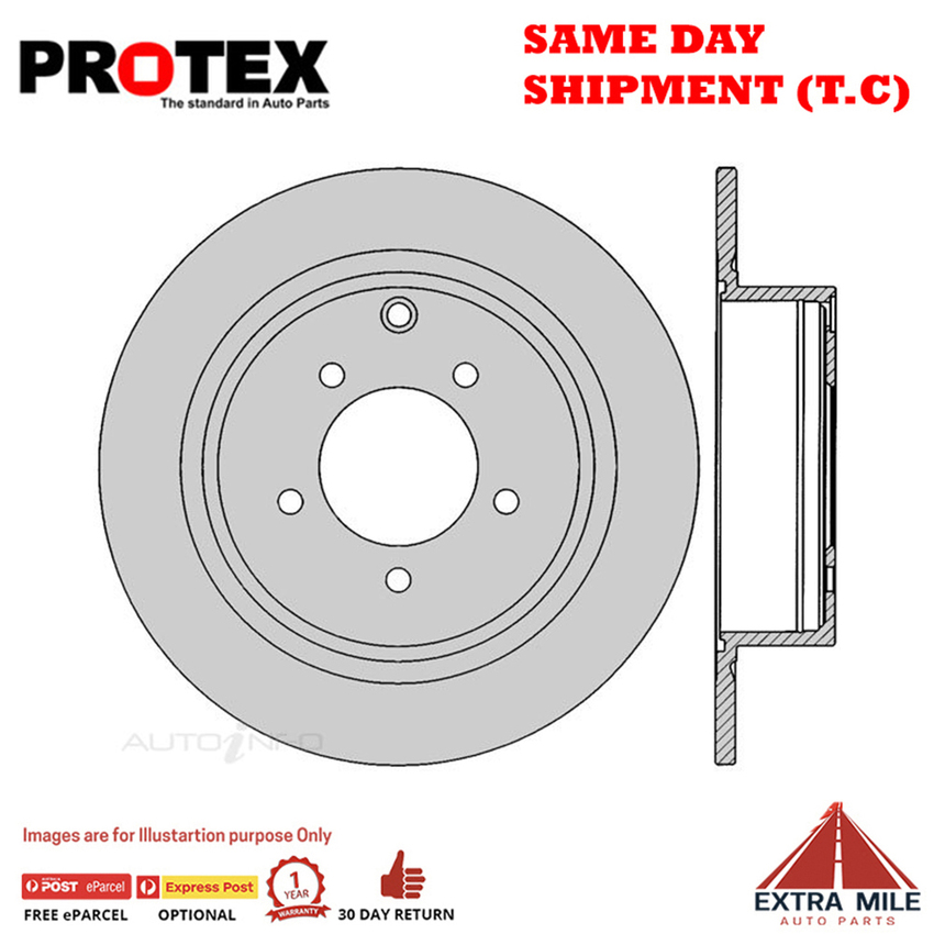 2X PROTEX Disc Brake Rotors - Rear For MITSUBISHI ASX XA 4D SUV FWD.