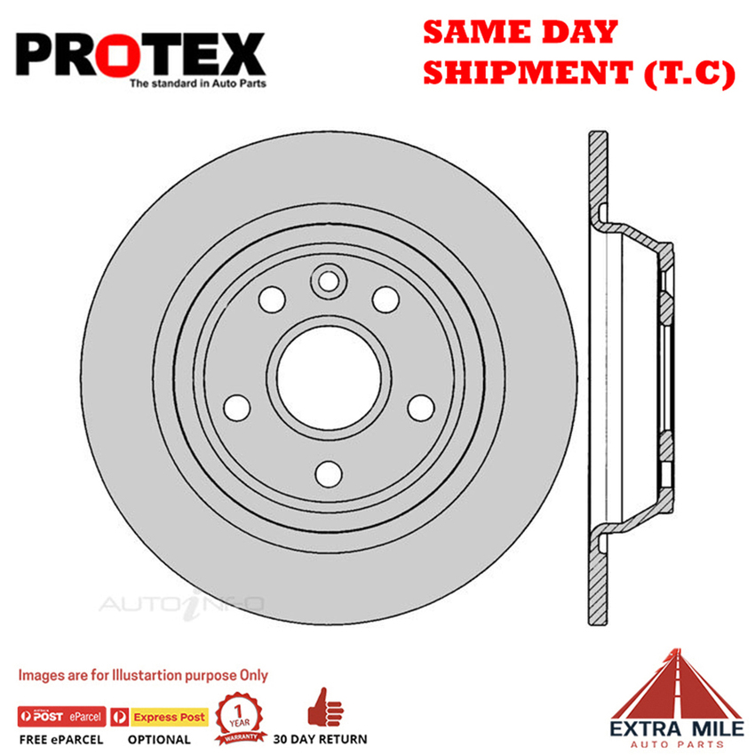 2X PROTEX Disc Brake Rotors - Rear For FORD MONDEO MB, MC 4D H/B FWD.