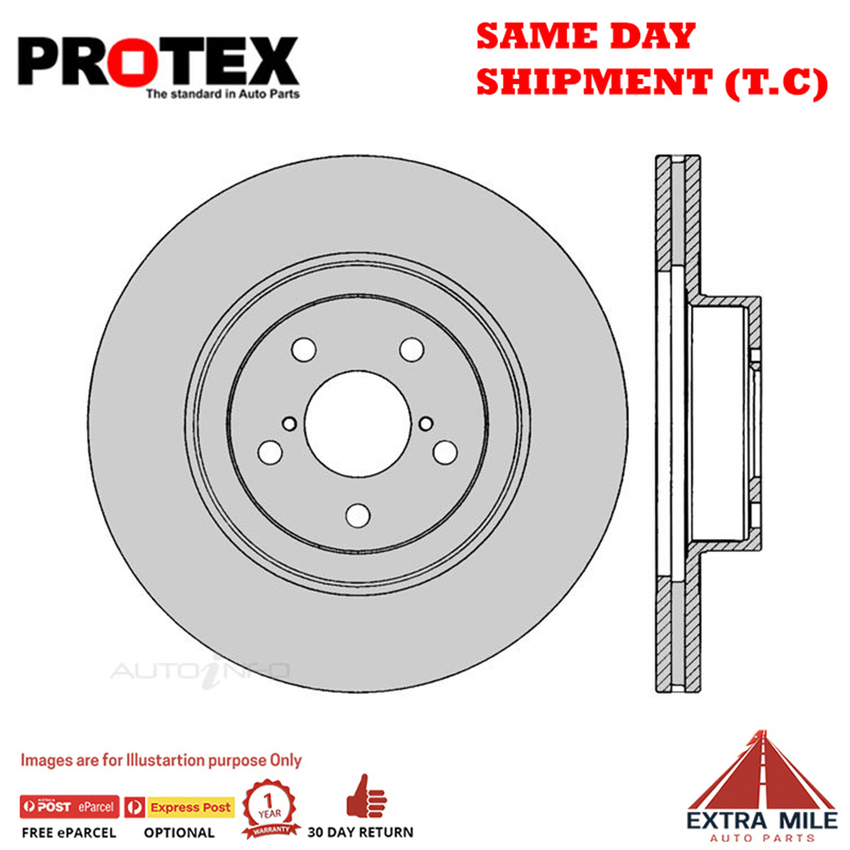 2X PROTEX Disc Brake Rotors - Front For SUBARU OUTBACK BP 4D Wgn 4WD…