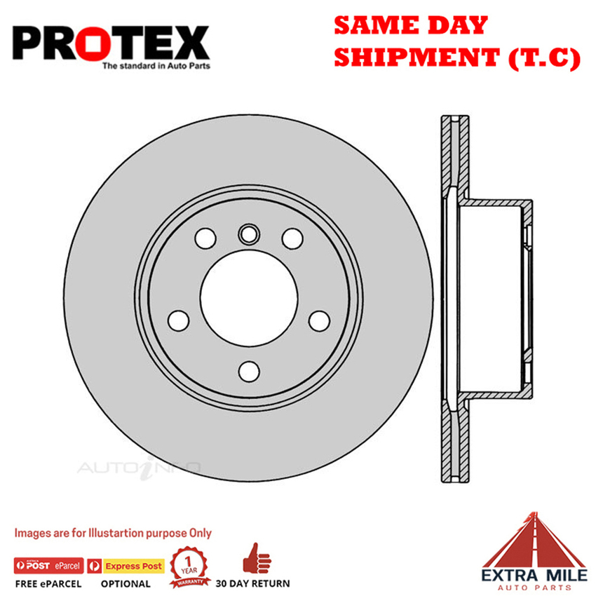 2X PROTEX Disc Brake Rotors - Front For BMW 320i F31 4D Wgn RWD..