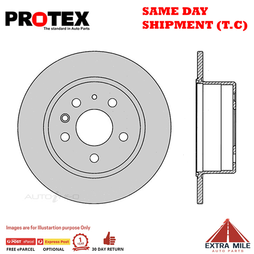 2X PROTEX Disc Brake Rotor Rear For MERCEDES BENZ 280CE W114 2D Cpe RWD..