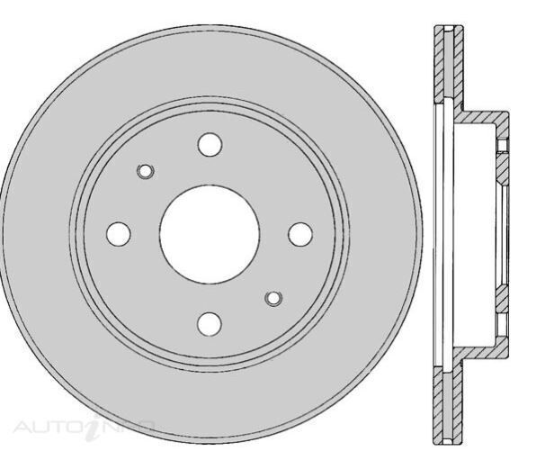 2X PROTEX Disc Brake Rotors - Front For FORD FALCON AU3 2D Ute RWD.