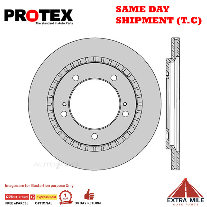 2X PROTEX Disc Brake Rotor Front For SUZUKI GRAND VITARA SQ420 4D SUV 4WD.
