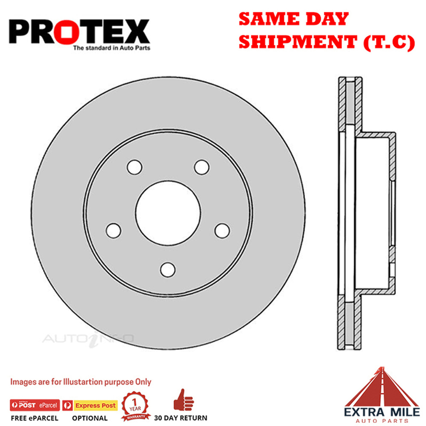 2X PROTEX Disc Brake Rotor Front For JEEP WRANGLER TJ 2D Conv 4WD…