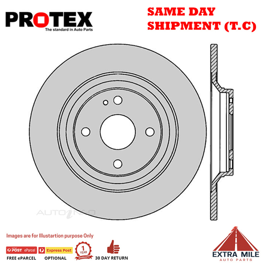 2X PROTEX Disc Brake Rotors - Rear For MAZDA MX5 NB 2D Conv RWD