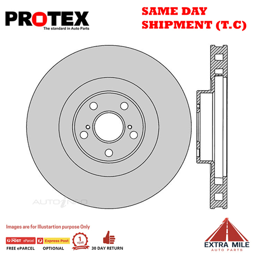 2X PROTEX Disc Brake Rotors - Front For SUZUKI GRAND VITARA SQ625 4D SUV 4WD.