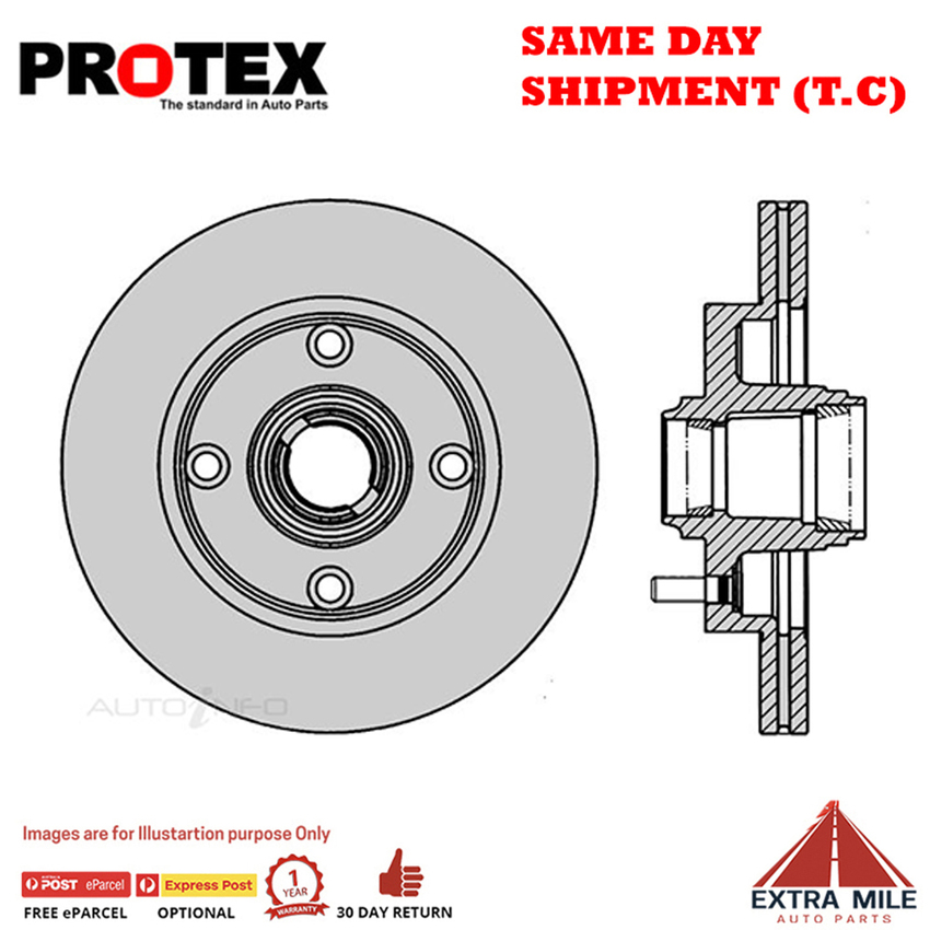 2X PROTEX Disc Brake Rotors - Front For NISSAN SKYLINE R31 2D Cpe RWD.
