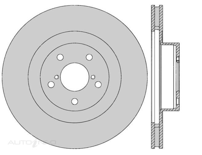 2X PROTEX Disc Brake Rotor Front For SUBARU OUTBACK BP 4D Wgn 4WD.