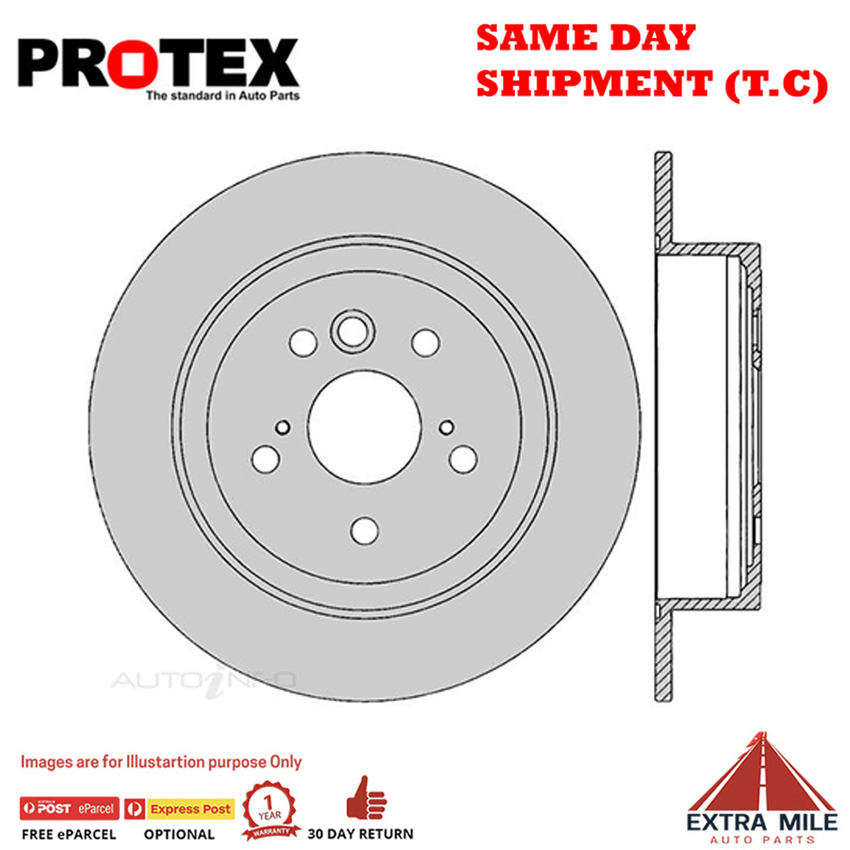 2X PROTEX Disc Brake Rotors - Rear For TOYOTA RAV4 SXA10C 2D S/Top 4WD..