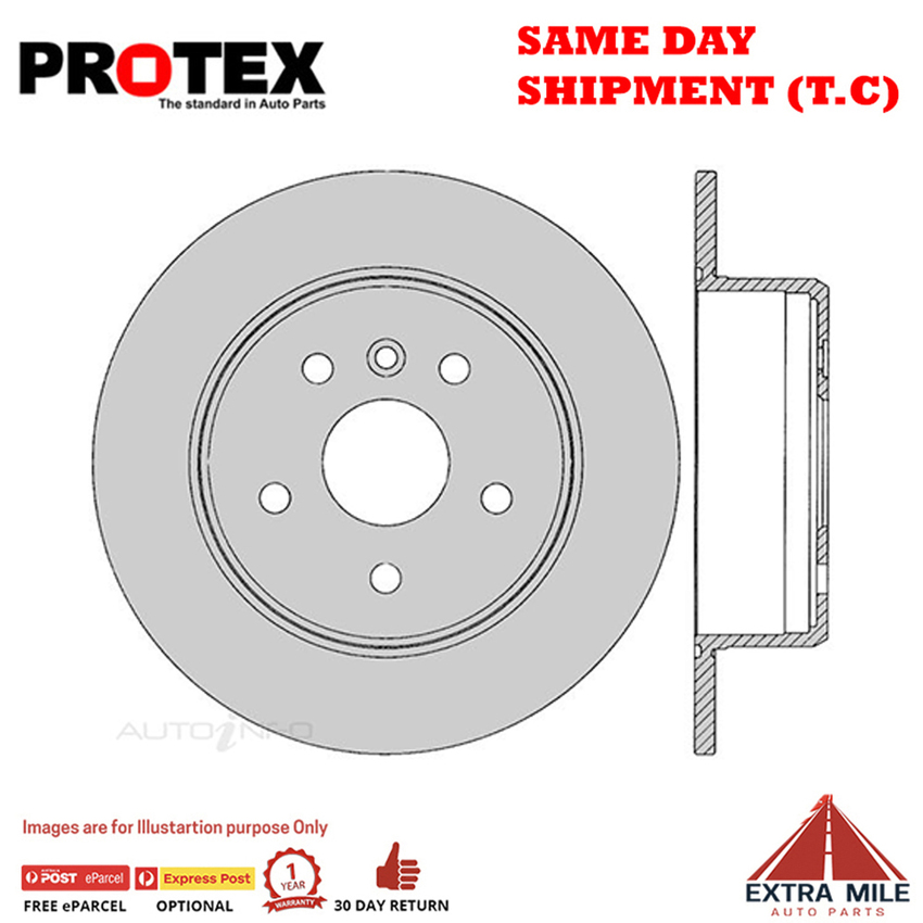 2X PROTEX Disc Brake Rotors - Rear For HOLDEN APOLLO JM 4D Wgn FWD..