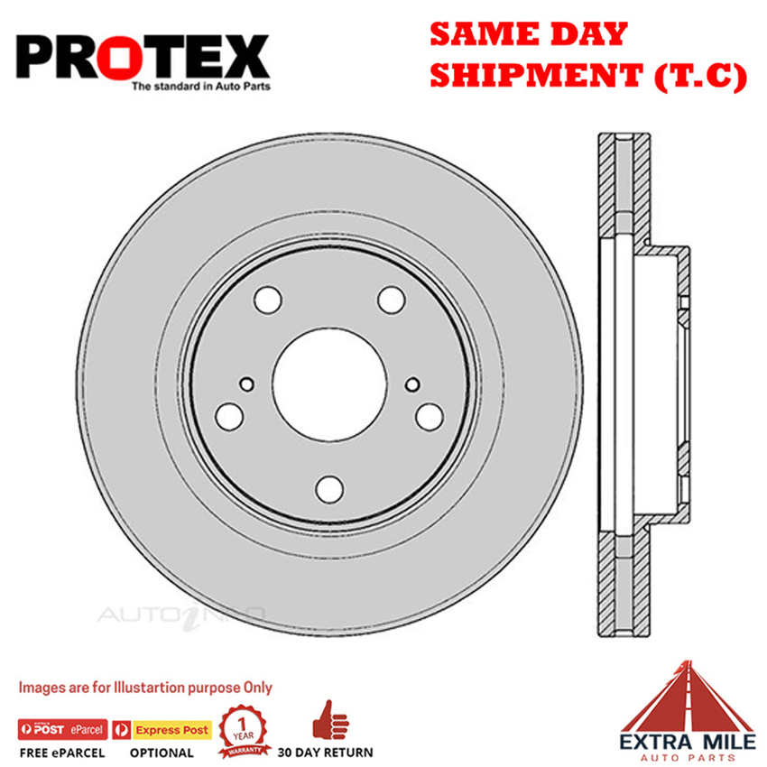 2X PROTEX Disc Brake Rotors - Front For TOYOTA VIENTA MCV20R 4D Wgn FWD.