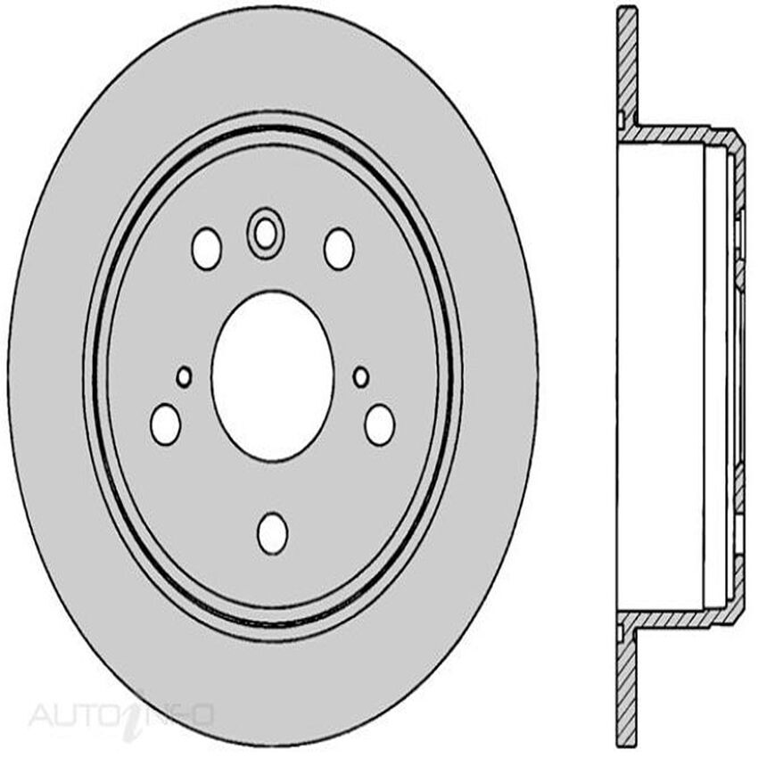 2X PROTEX Disc Brake Rotors - Rear For Holden Apollo JM JP 4D Sdn 3VZFE DOHC