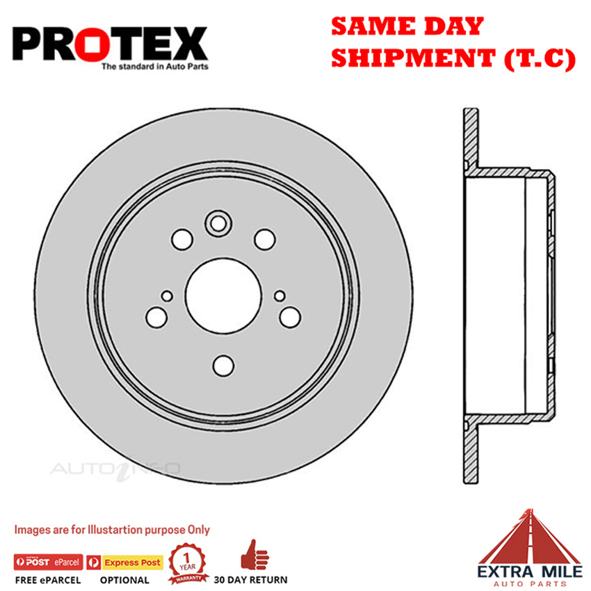 2X PROTEX Disc Brake Rotors - Rear For Toyota Celica ST162R 3SGE DOHC