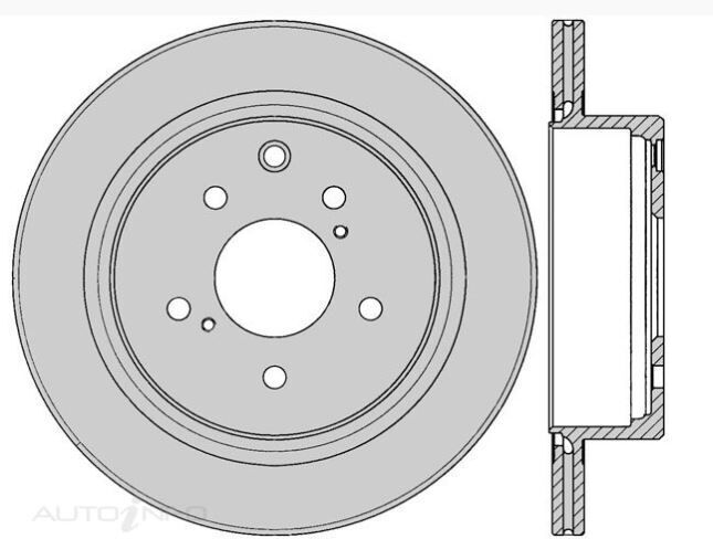 2X PROTEX Disc Brake Rotors - Rear For Nissan Skyline R34 RB25DE DOHC