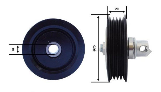 Optibelt Drive Belt Tensioner Pulley For Lexus is E1 200 2.0L 1998cc