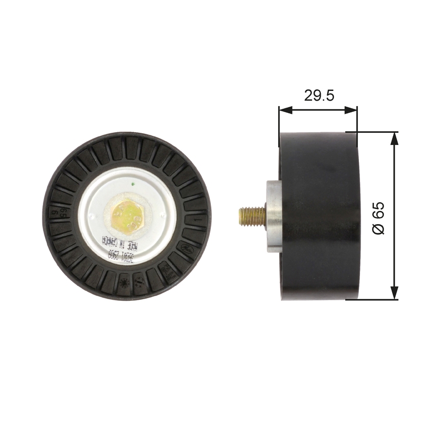 Gates DriveAlign Idler Pulley For Alfa Romeo Spider 916 3.2L V6 936A6