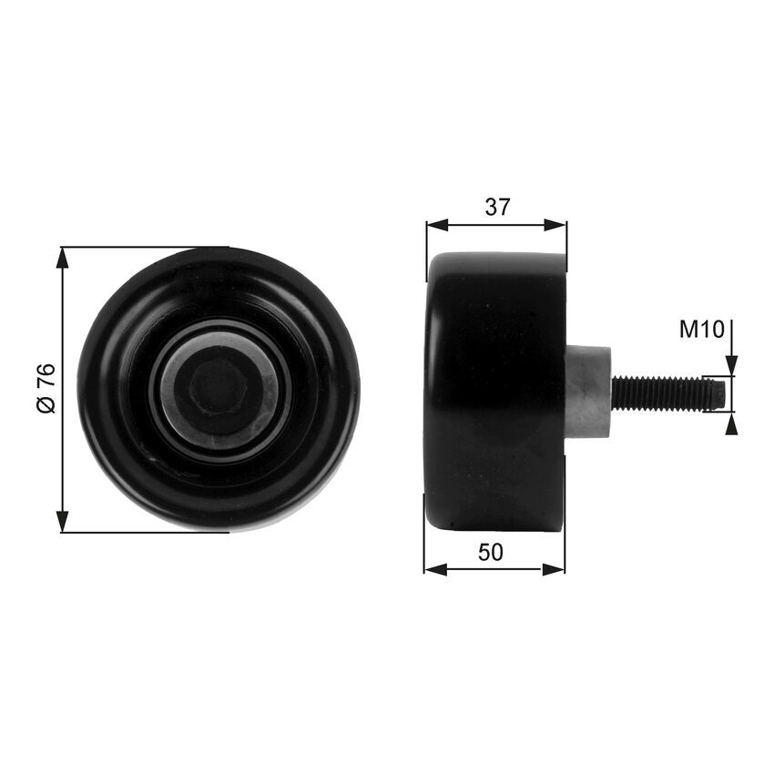 Gates Drivealign Idler Pulley For Ford Transit VH VJ 2.4L D4FA FXFA H9FA