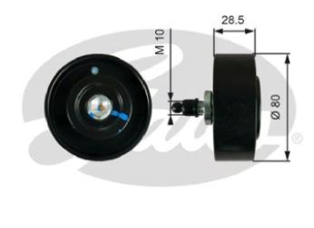 Gates Drivealign Idler Pulley For Toyota Hiace 2.5L/3.0L Diesel-36334