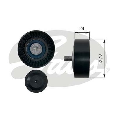 Gates DriveAlign  Idler Pulley For SsangYong Actyon Diesel 2.0L AWD