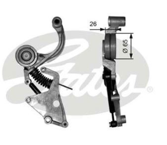 Gates Drivealign Tensioner Unit For MINI Mini 1.6L Cooper S Petrol-38404