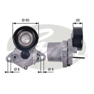 Gates DriveAlign  Idler Pulley For Hyundai i40 Diesel 1.7L D4FD VF FWD