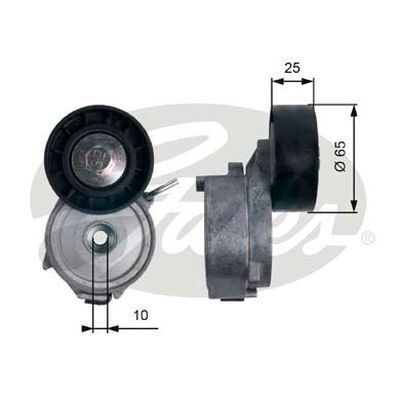 Gates DriveAlign  Idler Pulley For Peugeot 508 SW Diesel 2.2L (DW12C) 8E_ FWD