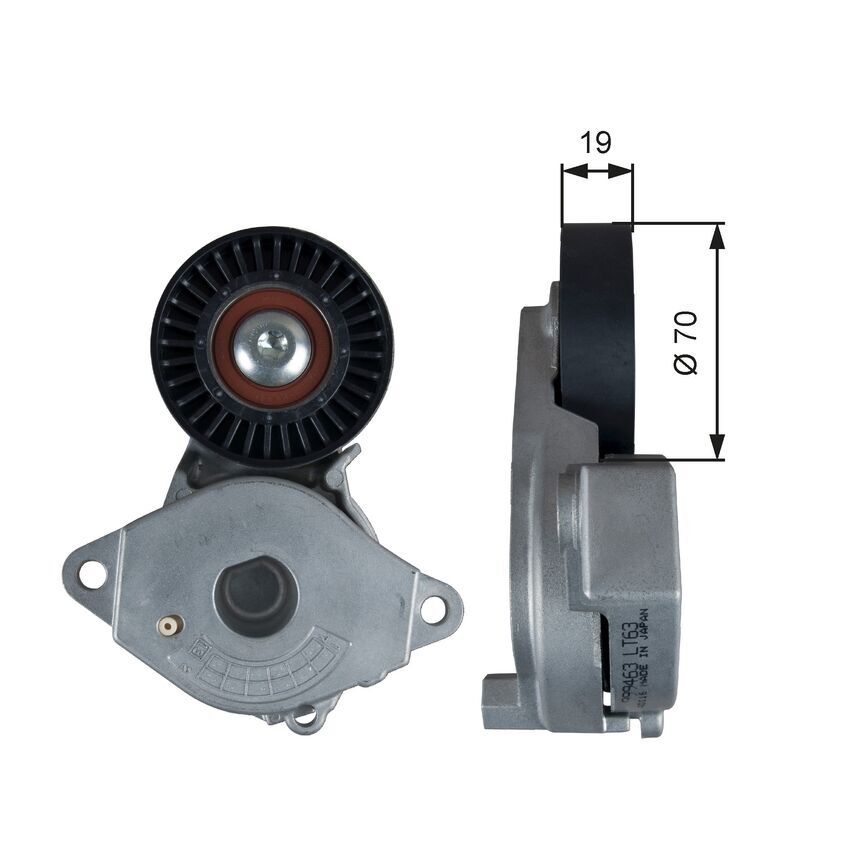 Gates Drivealign Idler Pulley For Toyota Ractis P12 1.3L 1NR-FE Petrol