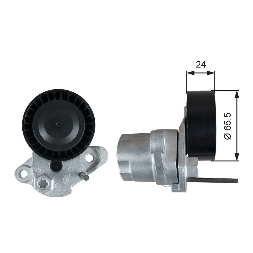 Gates DriveAlign Belt Tensioner For Volkswagen UP! BL1,BL2,122,121 1.0L CHYB