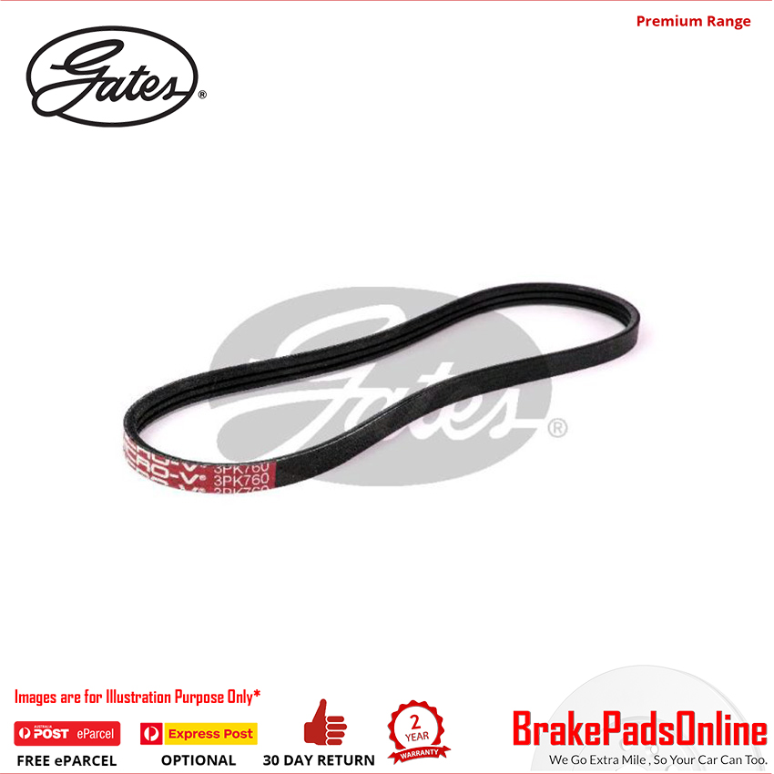 3PK760 V-Ribbed AT Belt for KIA Credos FE FE 2.0L Petrol 4Cyl FWD