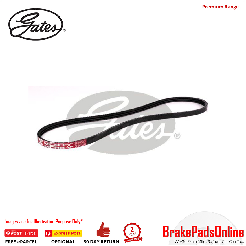 3PK830 V-Ribbed AT Belt for FORD P100 (Sierra) MK II PE45 RFA 1.8L TD Diesel 4Cyl RWD