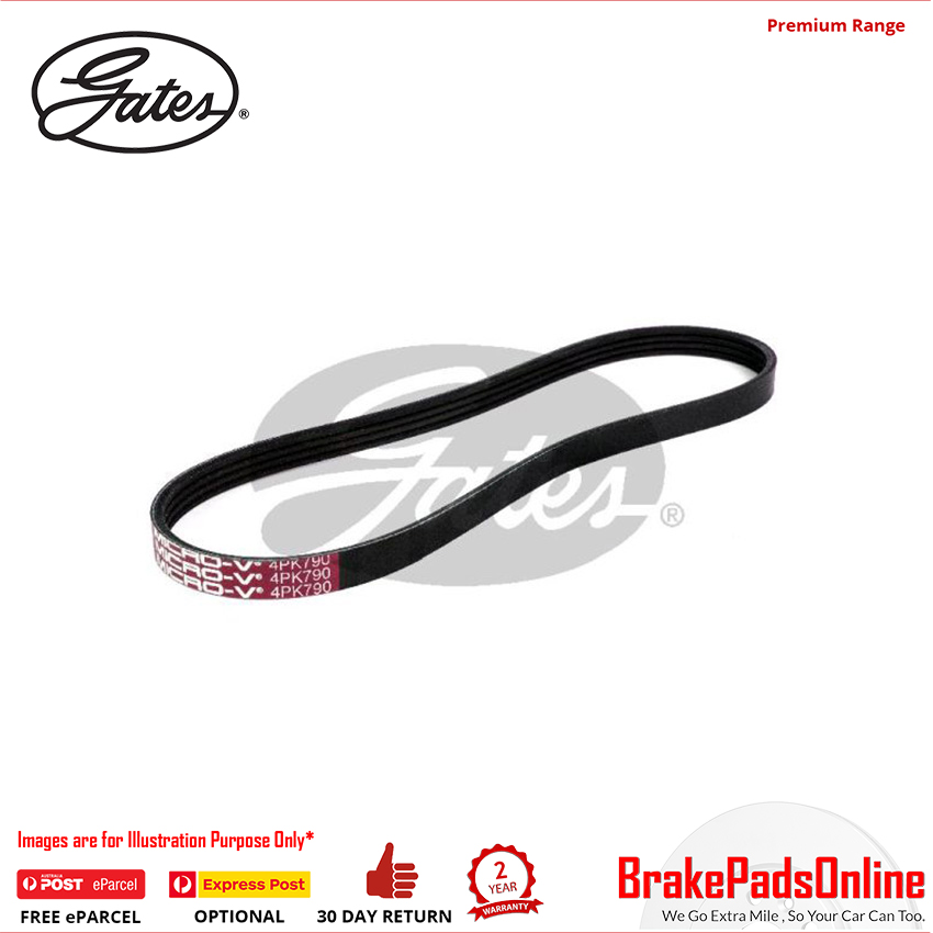 4PK790 V-Ribbed AT Belt for DAIHATSU Charade MK IV G203 HEE 1.5L Petrol 4Cyl FWD