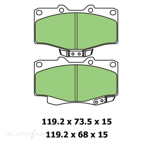 4WD Front Rotors, Brake Pad Set For Toyota Landcruiser RZJ95R 2.7L/3.4L