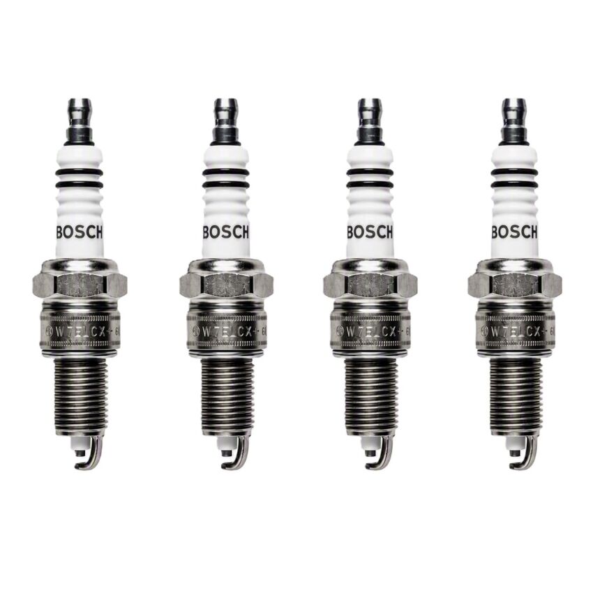 4X Bosch Spark Plug For Audi Super 90 1.8L Petrol 8921,21 4cyl 1966-1971