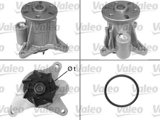 Valeo Engine Water Pump For Ford Territory Jaguar Land Rover 2.7 Lt - 506988