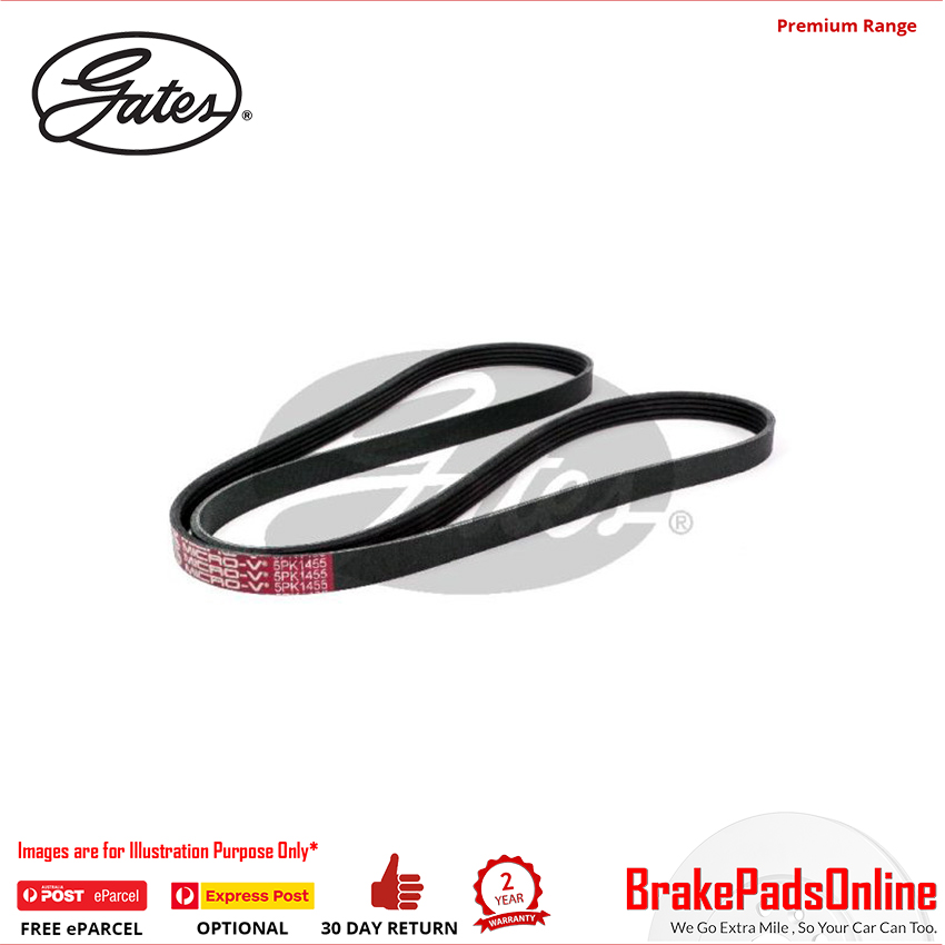Gates V-Ribbed AT Belt  For OPEL Astra Coupe G F07 Z16XEP 1.6L Petrol 4Cyl FWD