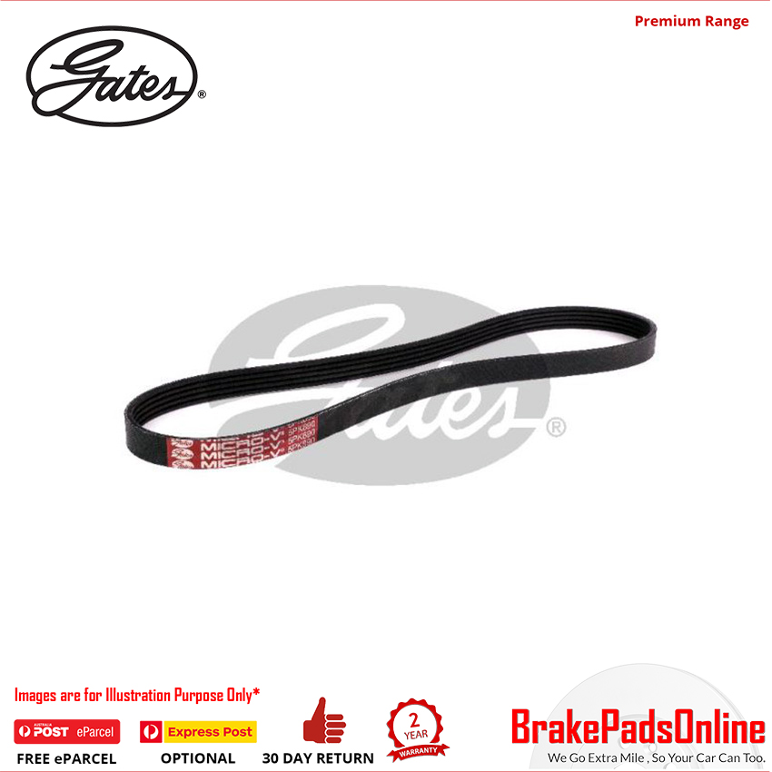 Gates V-Ribbed AT Belt  For TOYOTA Dyna 200 RZU100 3RZFE 2.7L Petrol 4Cyl RWD